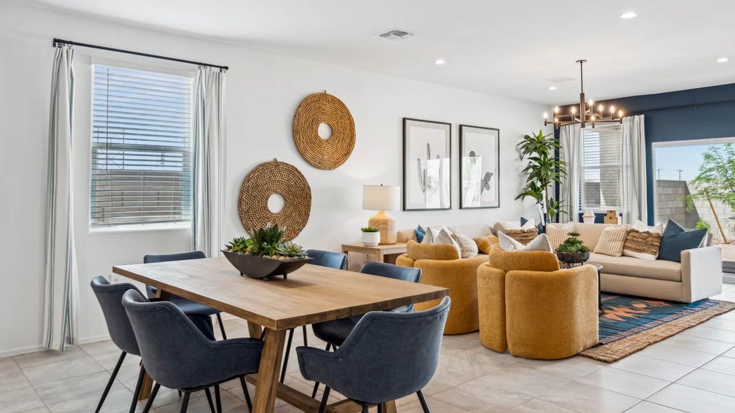 Furnished interior in a model home at Elena Trails in Maricopa (Image 29).
