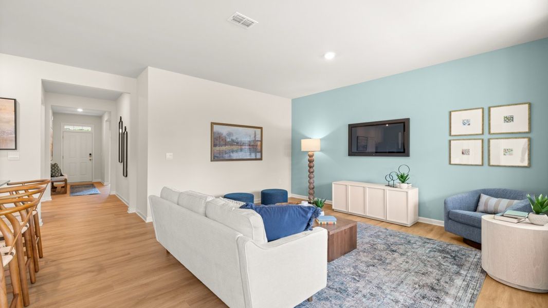 Furnished interior in a model home at Northberry in Rome (Image 33).