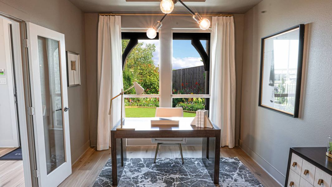 Furnished interior in a model home at Sutton Fields in Celina (Image 17).