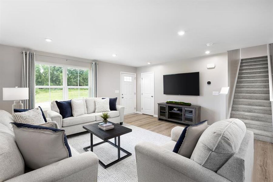 Furnished interior in a model home at Southern Hills in McDonough (Image 7). Furnished interior in a model home at Southern Hills in McDonough (Image 7).
