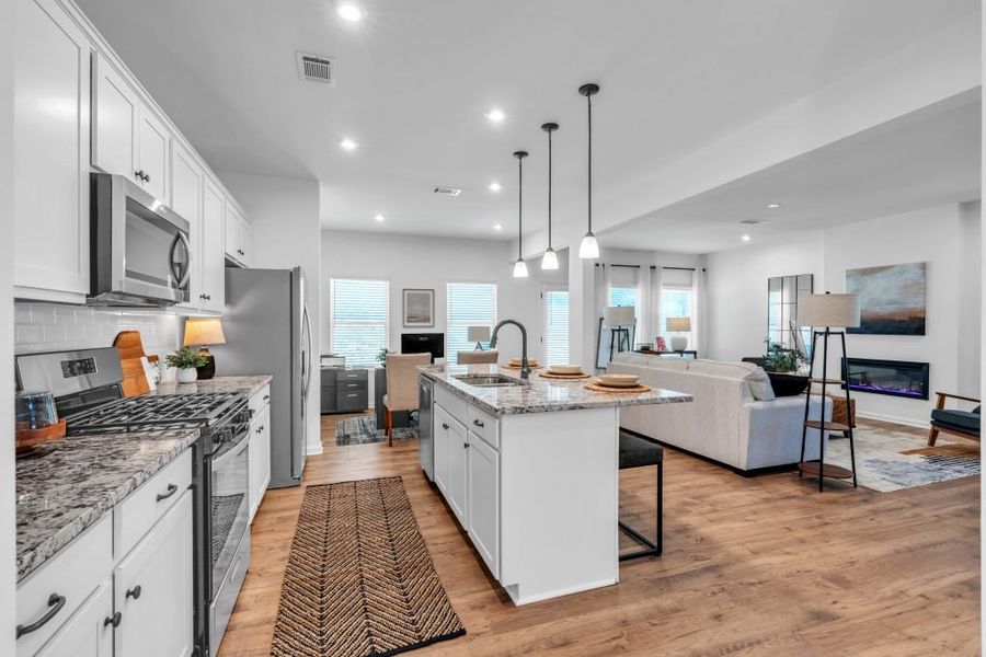 Furnished interior in a model home at The View at Groover's Lake in Lithia Springs (Image 9).