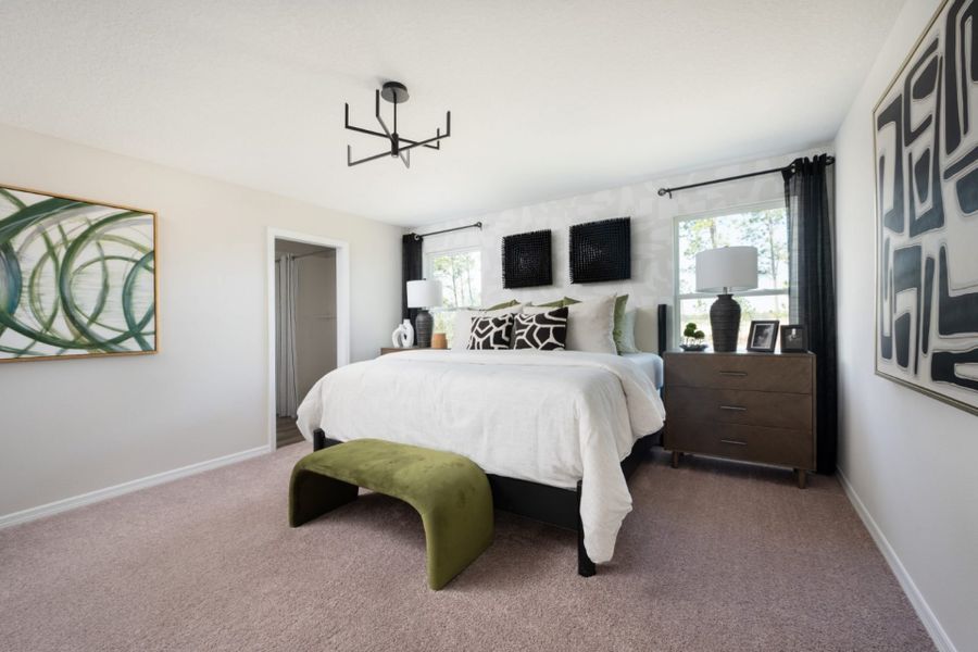 Furnished interior in a model home at Davis Landing in Wimauma (Image 5).