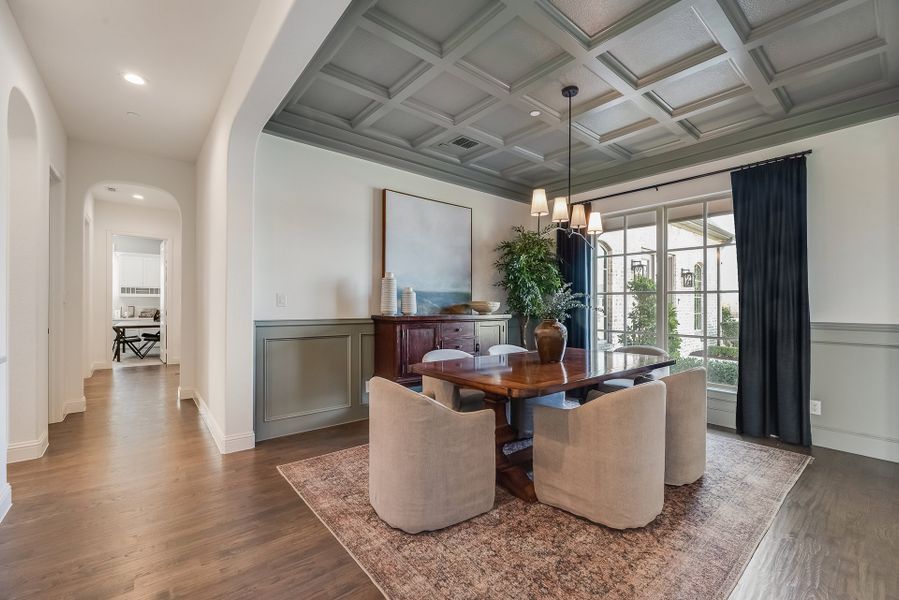 Furnished interior in a model home at King's Crossing in Parker (Image 7).