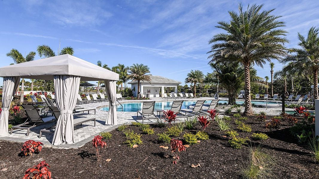 Front exterior of a home in the Esplanade at Skye Ranch community, located in Sarasota, FL (Image 13). Front exterior of a home in the Esplanade at Skye Ranch community, located in Sarasota, FL (Image 13).