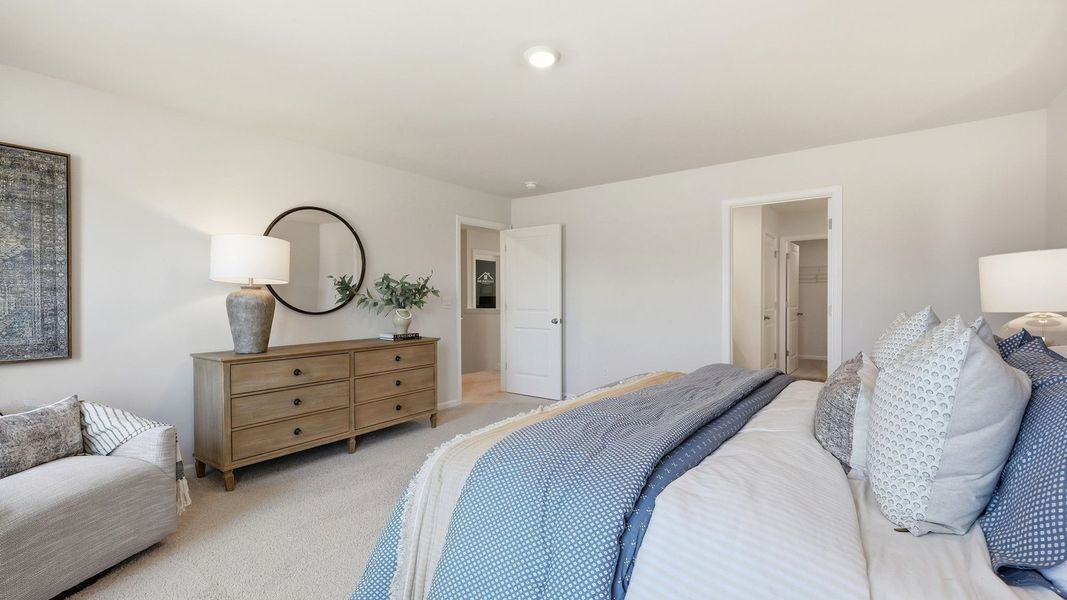 Furnished interior in a model home at Carter Ridge in Greenville (Image 30).