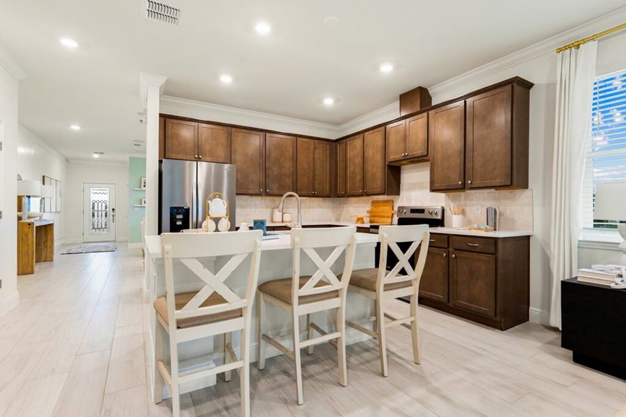 Furnished interior in a model home at Eden Hills in Lake Alfred (Image 8). Furnished interior in a model home at Eden Hills in Lake Alfred (Image 8).