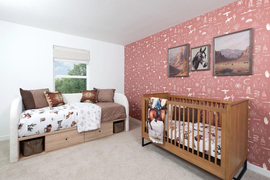 Furnished interior in a model home at Nopal Valley in San Antonio (Image 20).