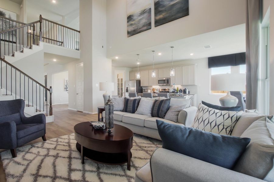 Furnished interior in a model home at Stone Creek Ranch in Hockley (Image 4).