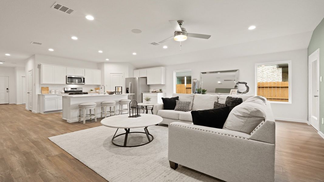 Furnished interior in a model home at Sunterra in Katy (Image 24).