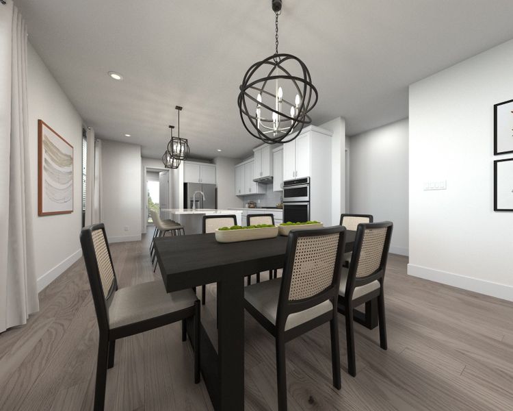 Furnished interior in a model home at Benders Cove - Premier Series in Mount Juliet (Image 5).