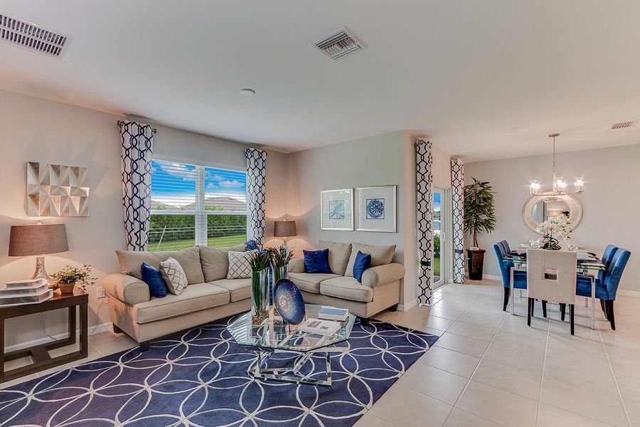 Furnished interior in a model home at San Carlos Spot Lots in Fort Myers (Image 10). Furnished interior in a model home at San Carlos Spot Lots in Fort Myers (Image 10).