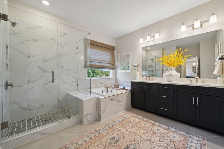 Furnished interior in a model home at The Coves on Lake Wylie in Charlotte (Image 4).