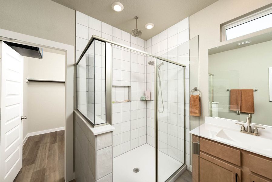 Furnished interior in a model home at Talley Fields in San Antonio (Image 31).