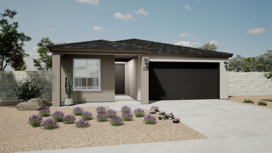 Front exterior of a home in the Sonoran Collection at North Copper Canyon community, located in Surprise, AZ (Image 5). Front exterior of a home in the Sonoran Collection at North Copper Canyon community, located in Surprise, AZ (Image 5).