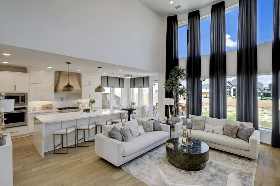 Furnished interior in a model home at Harvest Green - 60' in Richmond (Image 10).