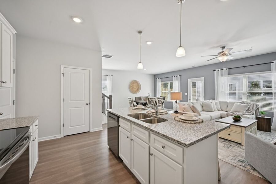 Furnished interior in a model home at Chastain Heights in Woodstock (Image 33).