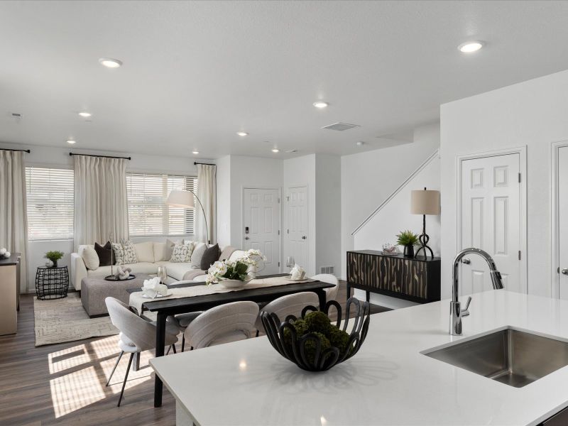 Furnished interior in a model home at Poudre Heights: The Meadow Collection in Windsor (Image 8).