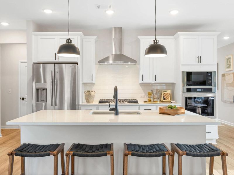 Furnished interior in a model home at Greene Farms in Cartersville (Image 4).