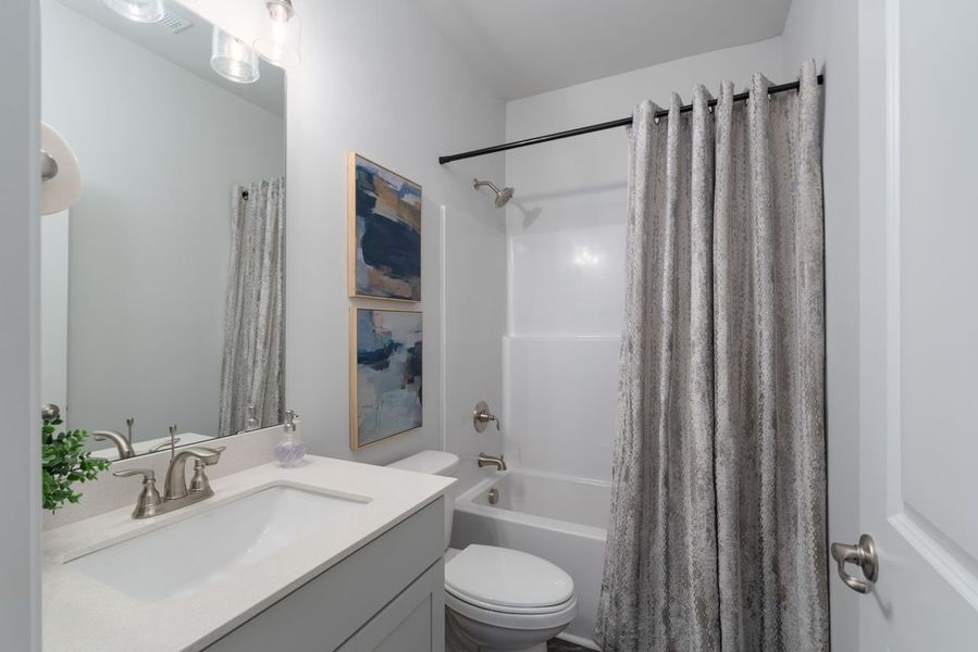 Furnished interior in a model home at Swann Hills in Statesville (Image 17).