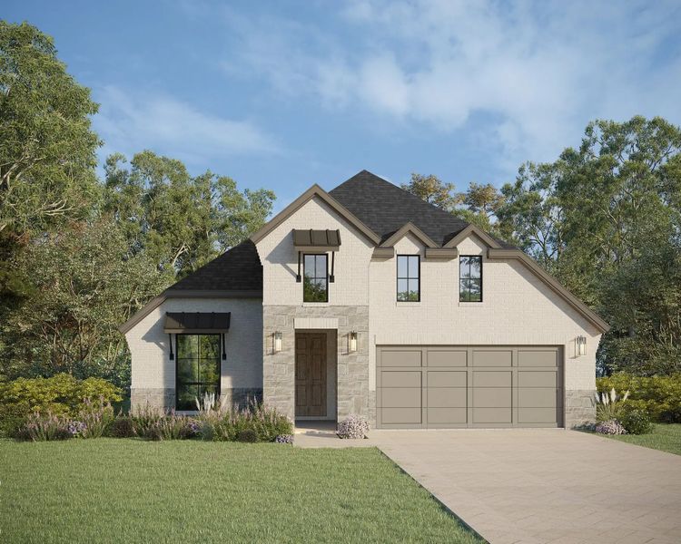 Street view of homes within the Landmark master-planned community in Denton, TX (Image 10).