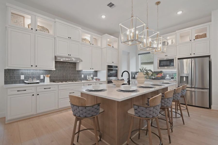 Furnished interior in a model home at Kresston Chateau in Montgomery (Image 3).