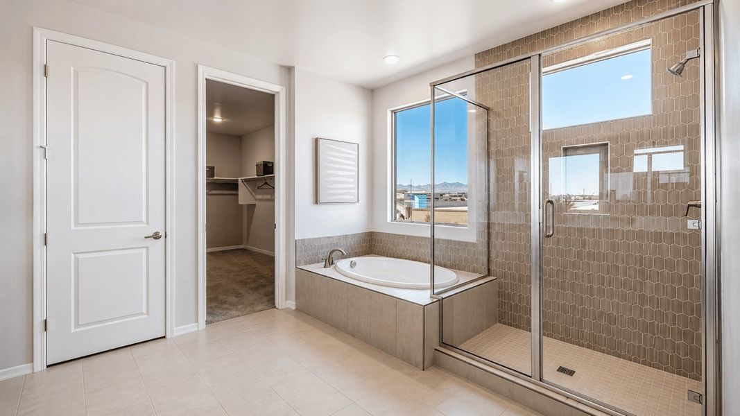 Furnished interior in a model home at The Grove at El Cidro in Goodyear (Image 17). Furnished interior in a model home at The Grove at El Cidro in Goodyear (Image 17).