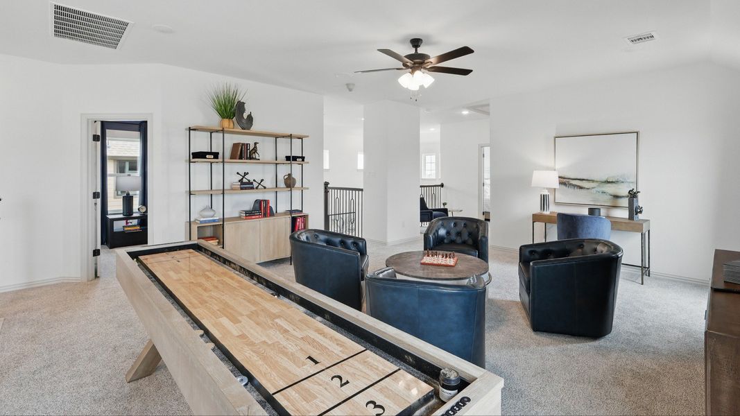 Furnished interior in a model home at Westridge Journey in McKinney (Image 37).