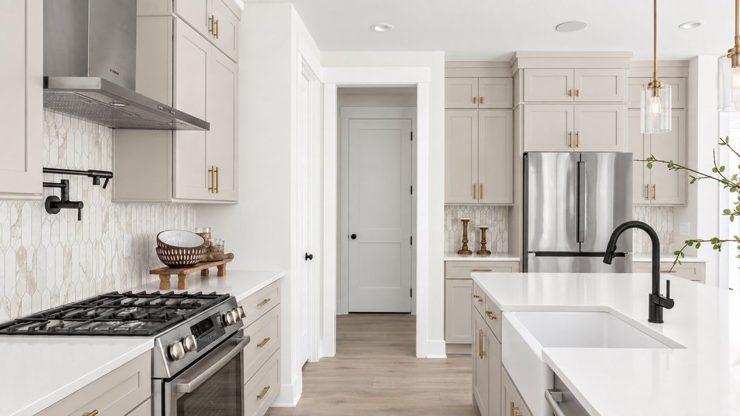 Furnished interior in a model home at Atwater Station - Homestead Collection in Fuquay Varina (Image 10).