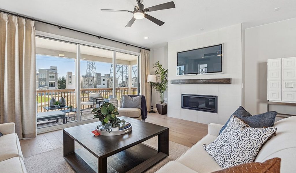 Furnished interior in a model home at Villa Bella in Pueblo (Image 34).