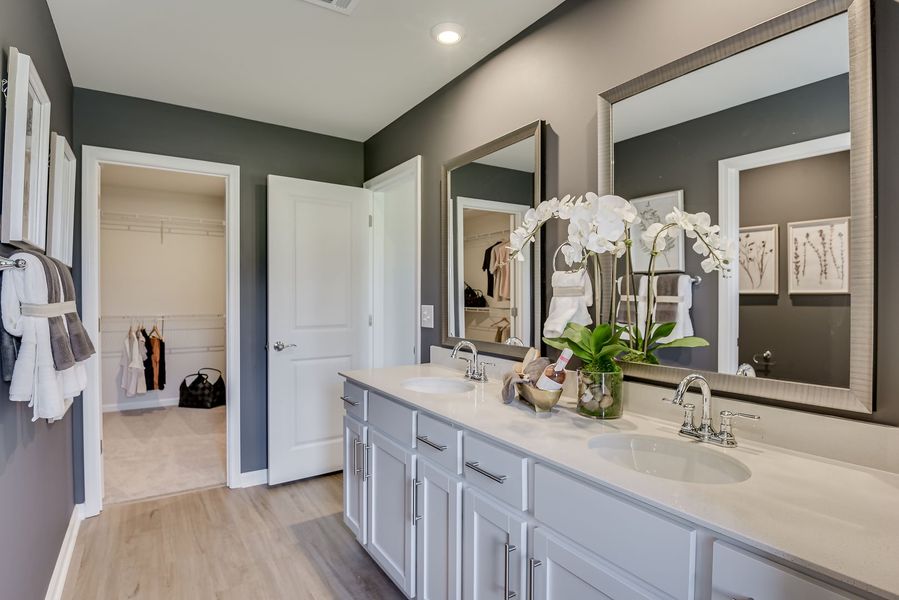 Furnished interior in a model home at Providence at Trolley Run Station in Aiken (Image 25). Furnished interior in a model home at Providence at Trolley Run Station in Aiken (Image 25).