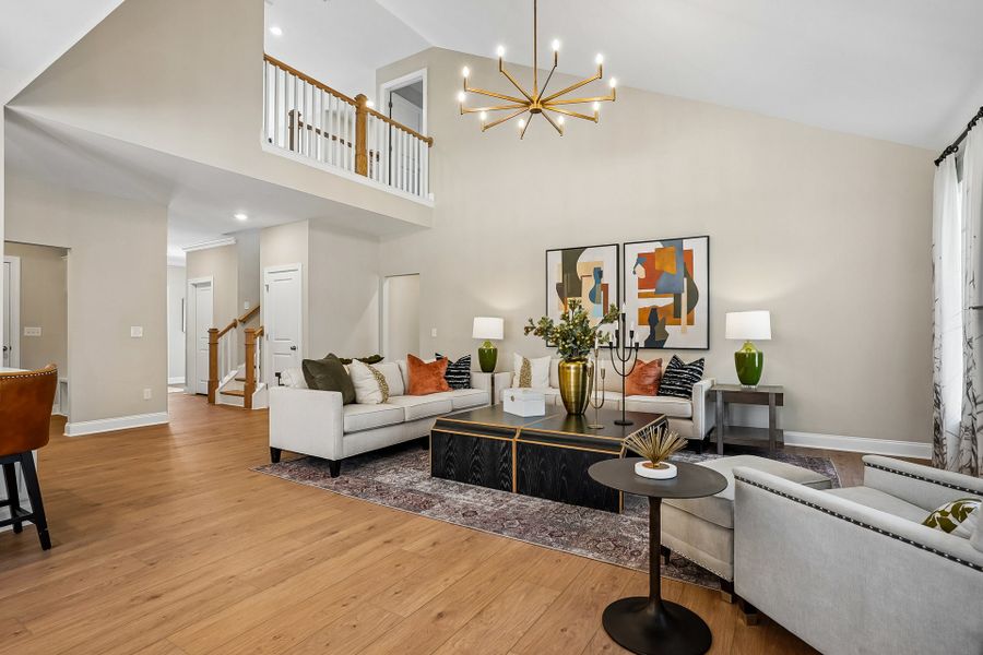 Furnished interior in a model home at Magnolia Acres in Fuquay Varina (Image 8). Furnished interior in a model home at Magnolia Acres in Fuquay Varina (Image 8).