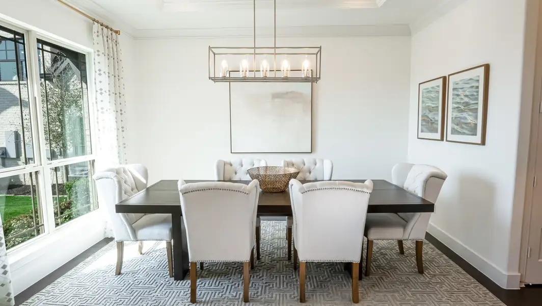 Furnished interior in a model home at Wellspring Estates in Celina (Image 2).