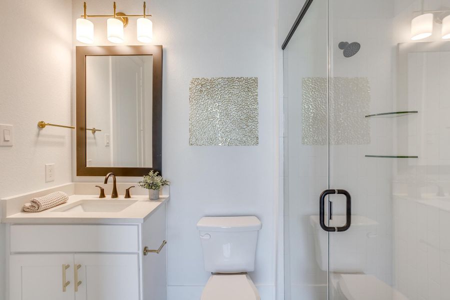 Furnished interior in a model home at Ten Mile Creek in Celina (Image 79).