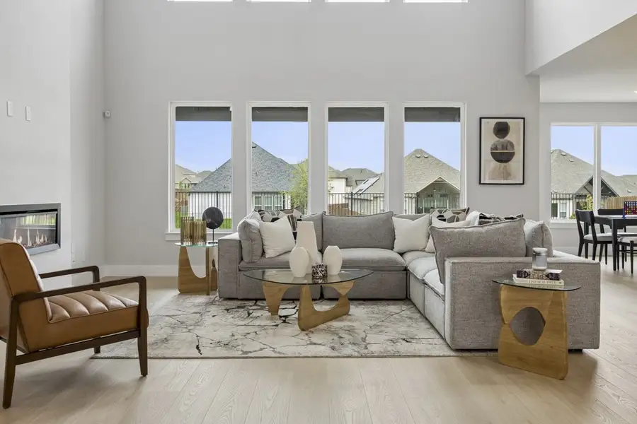 Furnished interior in a model home at Westside Preserve in Midlothian (Image 13).