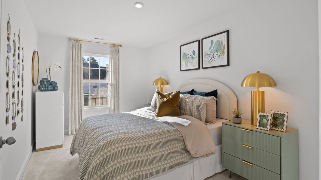 Furnished interior in a model home at Bell Glen in Charlotte (Image 18).