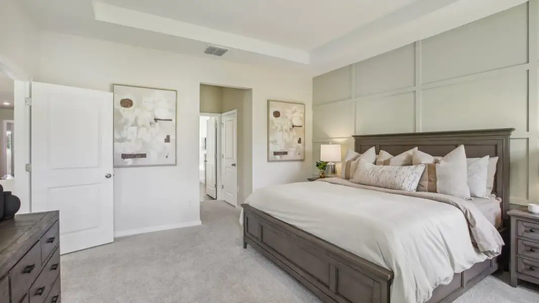 Furnished interior in a model home at Pasadena Ridge in Dade City (Image 38).