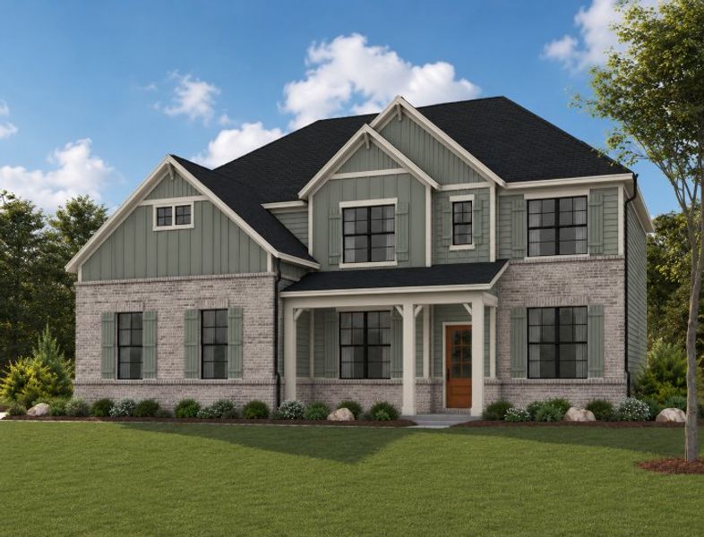 A house with a lawn in front. A house with a lawn in front.