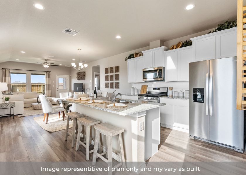 Furnished interior in a model home at Ranch View in Corpus Christi (Image 5).