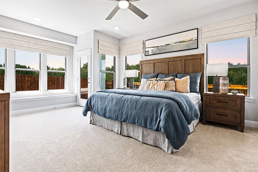 Furnished interior in a model home at Keeneland in Aubrey (Image 18). Furnished interior in a model home at Keeneland in Aubrey (Image 18).