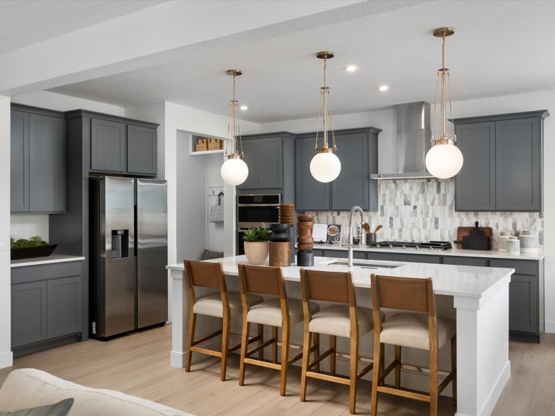 Furnished interior in a model home at Jackson Creek in Monument (Image 8).