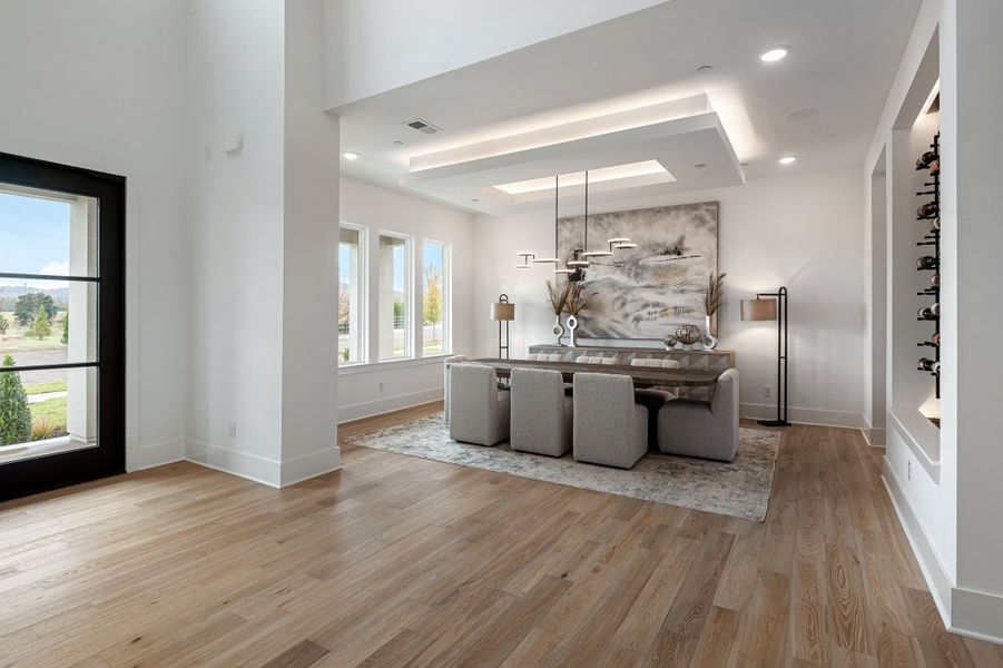 Furnished interior in a model home at Hamilton in Franklin (Image 8).