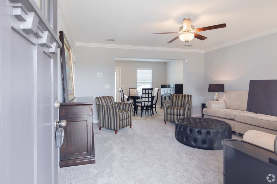 Furnished interior in a model home at Stonehenge in Manchester (Image 24).