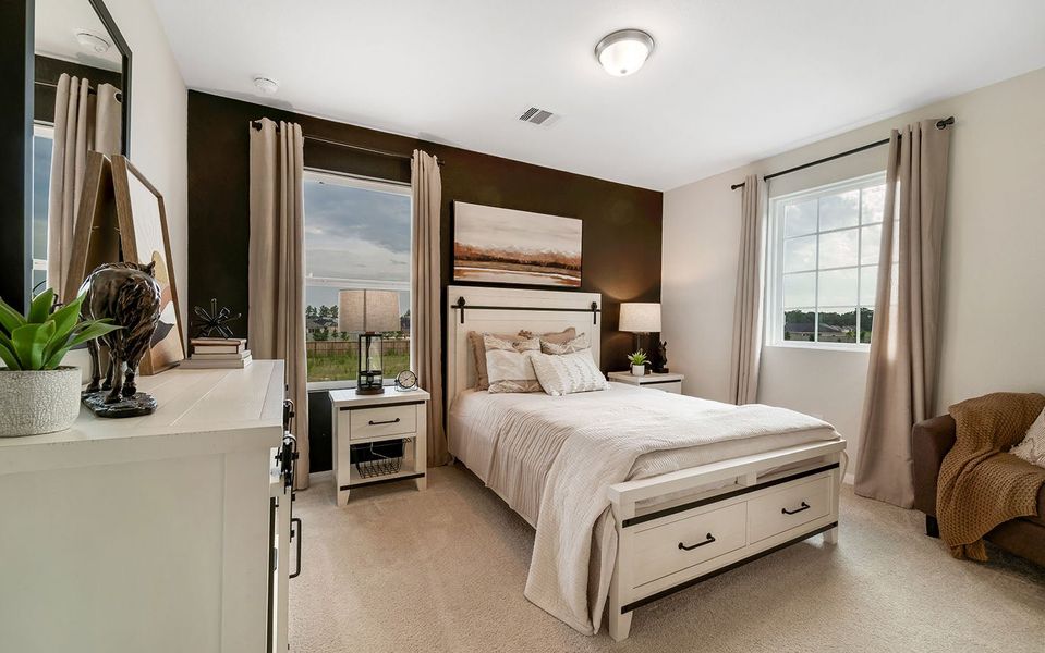 Furnished interior in a model home at The Canopies in Splendora (Image 29). Furnished interior in a model home at The Canopies in Splendora (Image 29).