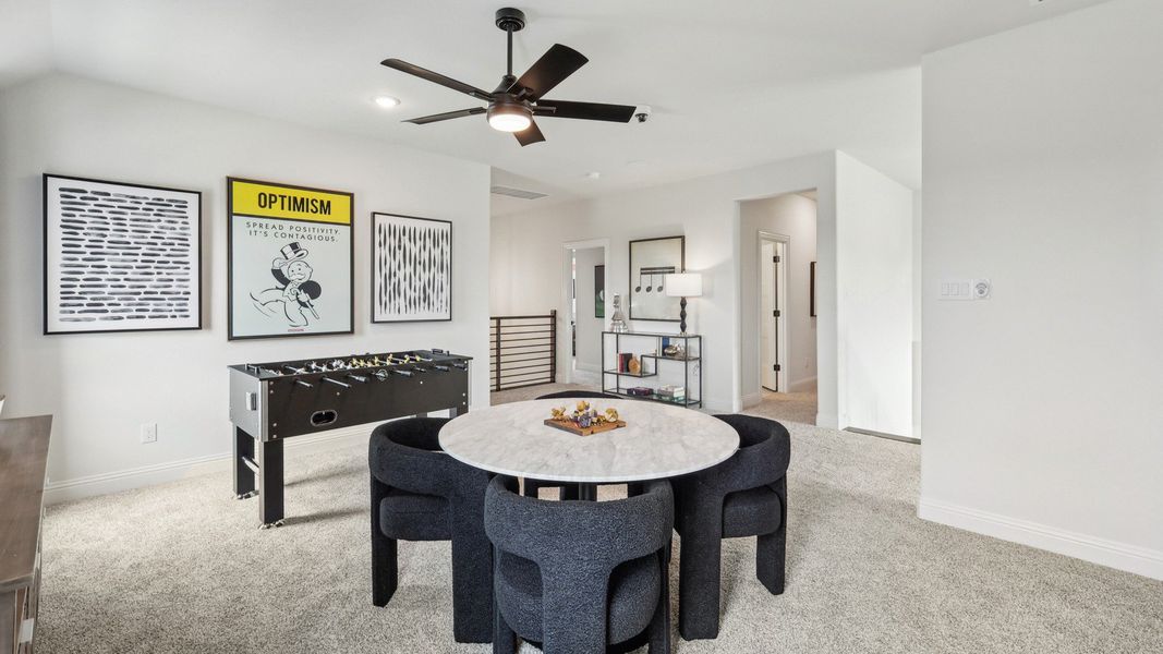 Furnished interior in a model home at Green Meadows Classic in Celina (Image 27).