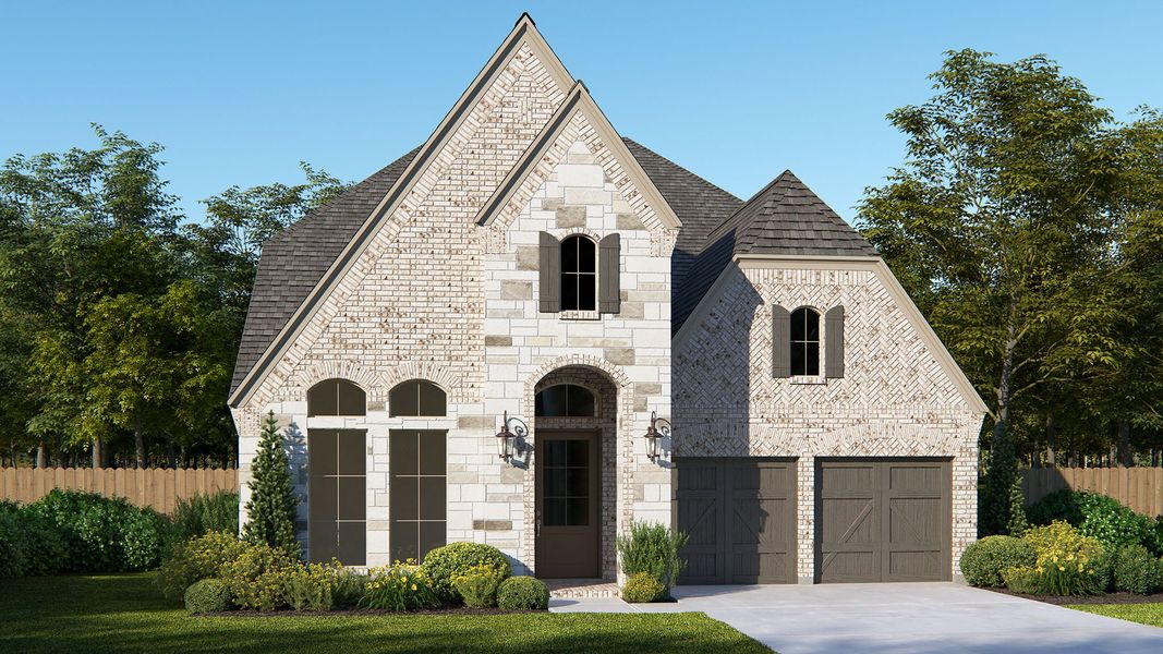 Front exterior of a home in the The Tribute community, located in The Colony, TX (Image 9).