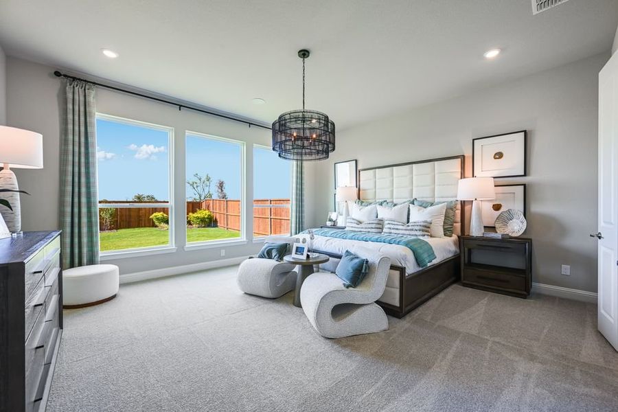 Furnished interior in a model home at The Ranch at Uptown Celina 60s in Celina (Image 78).