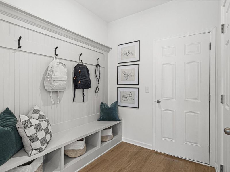 Furnished interior in a model home at Wehunt Meadows in Hoschton (Image 11).