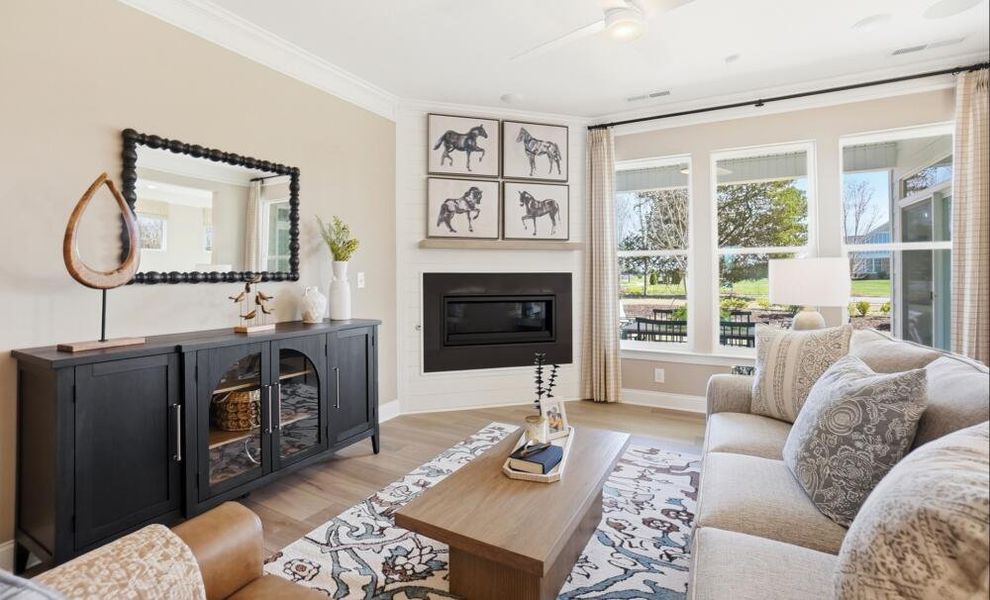 Furnished interior in a model home at Weddington in Benson (Image 6).