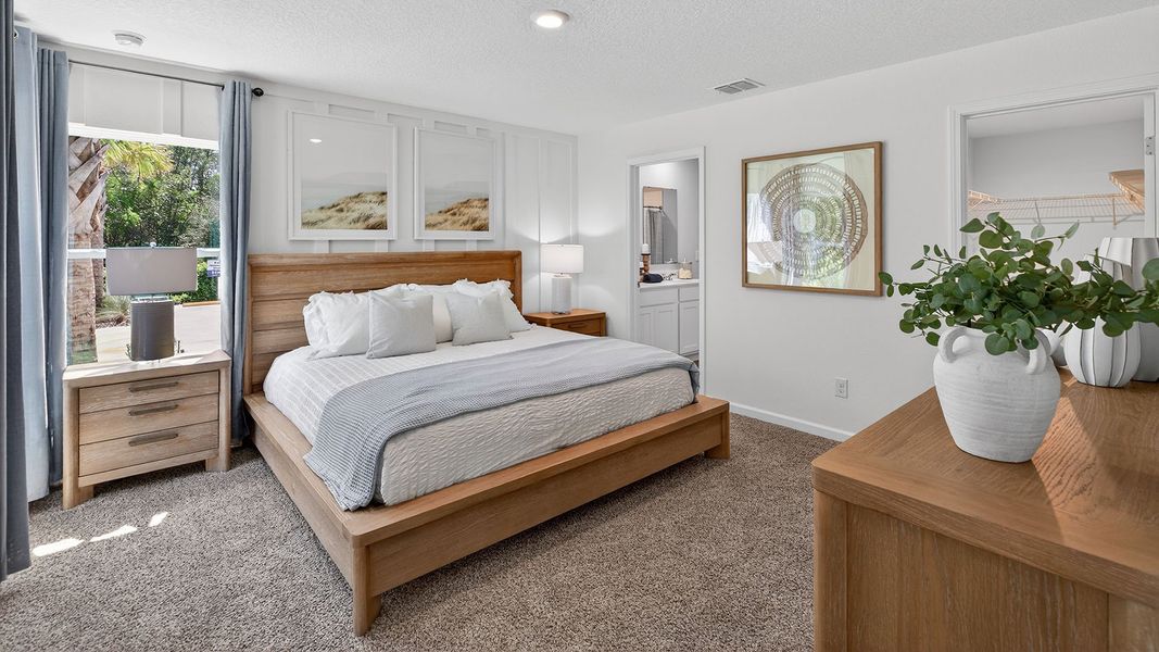 Furnished interior in a model home at Liberty Cove in Yulee (Image 7).