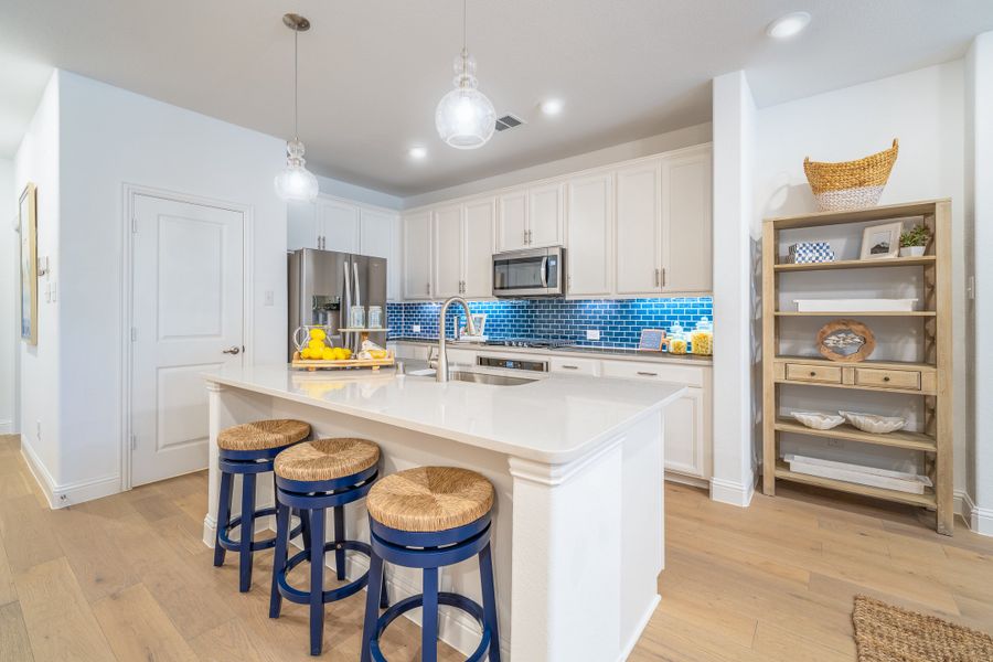 Furnished interior in a model home at Bayside in Rowlett (Image 8).